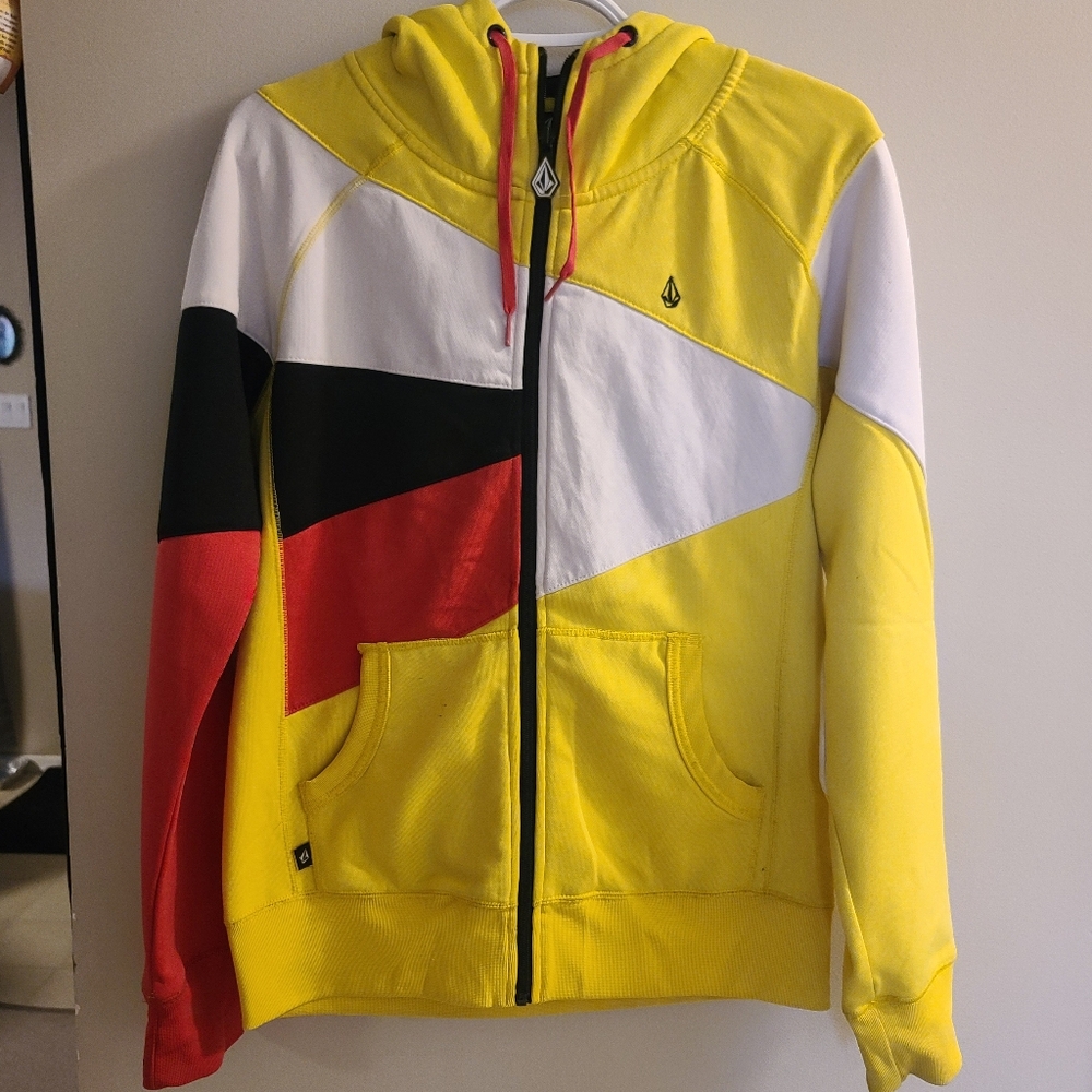 🦄 Volcom Full Zip Bright Coloured Hoodie